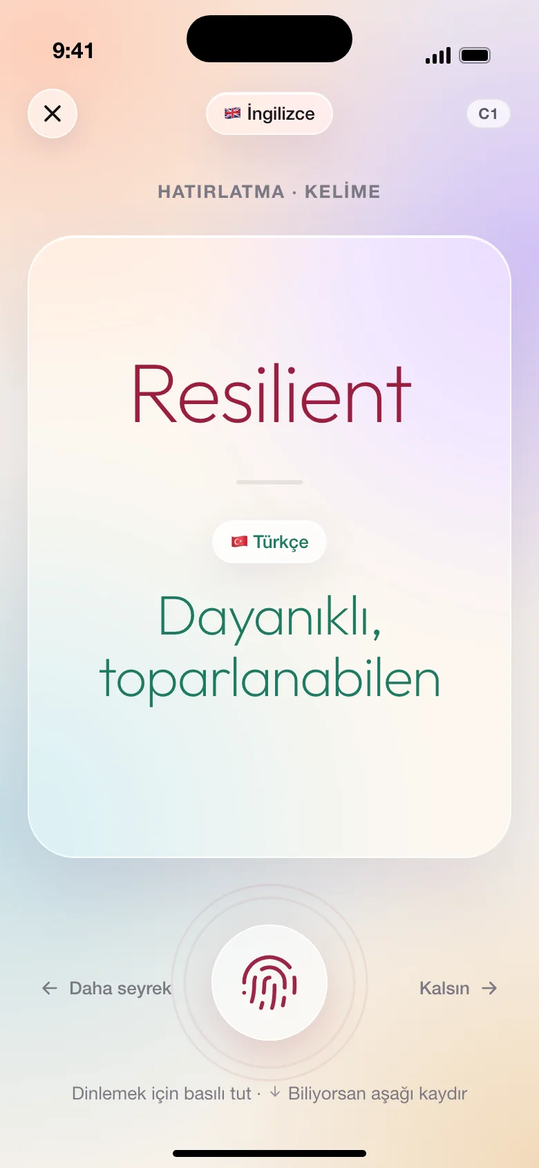 Hatırlatma kartı